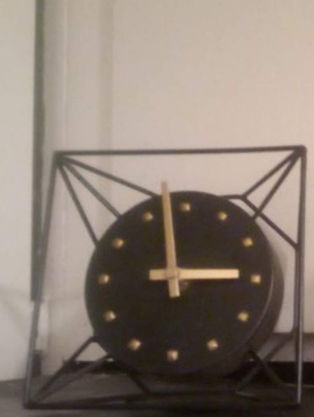 MCS Industries Mid-Century Modern Geometric 6" Table & Wall Clock